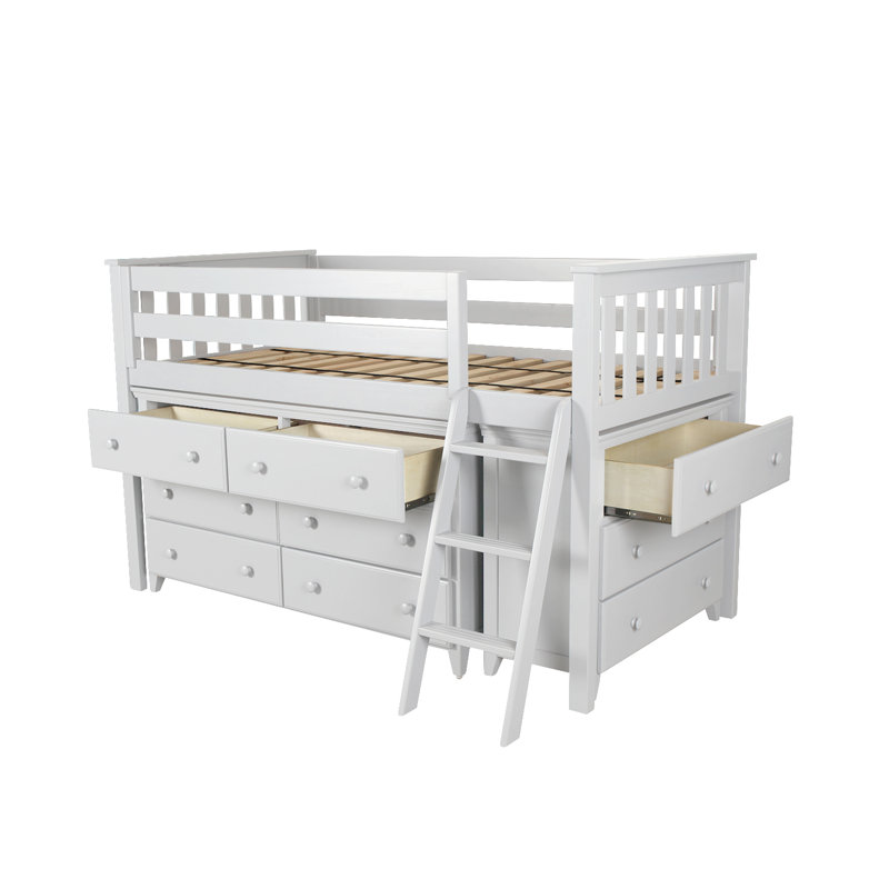 Harriet Bee Ginny Twin Loft Bed with 2 Dresser & Reviews Wayfair
